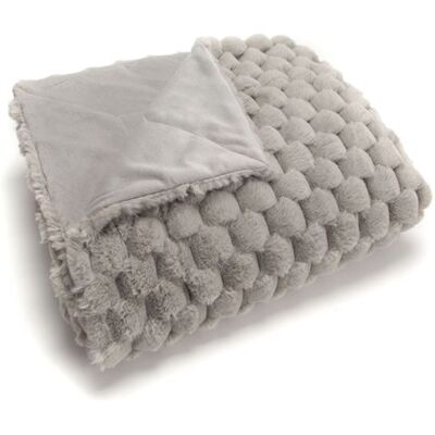 Amadeus - Diana - Gris - 130x170 - Plaid - Publicité Amadeus - Diana - Gris - 130x170 - Plaid - Publicité