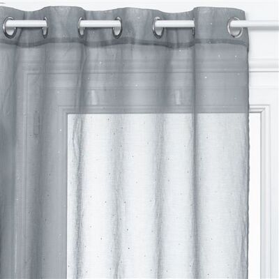 Atmosphera - Voilage design 3D Pois - 140 x 240 cm - Gris - 3D Pois Gris - Publicité Atmosphera - Voilage design 3D Pois - 140 x 240 cm - Gris - 3D Pois Gris - Publicité