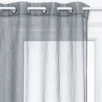 Atmosphera - Voilage design 3D Croix - 140 x 240 cm - Gris - 3D Croix Gris - Publicité Atmosphera - Voilage design 3D Croix - 140 x 240 cm - Gris - 3D Croix Gris - Publicité