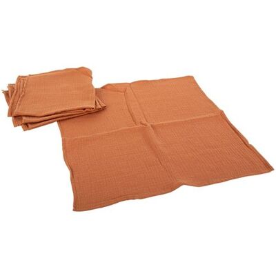 Générique - Gaze cotton 40 - Terracotta - 40cm - Serviette - Publicité Générique - Gaze cotton 40 - Terracotta - 40cm - Serviette - Publicité