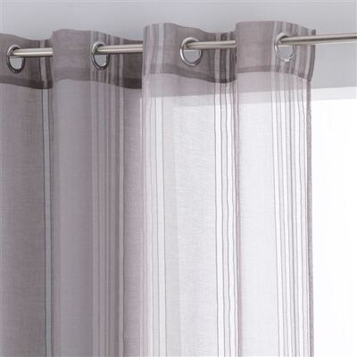 Atmosphera - Voilage Lisa - 140 x 240 cm - Gris - LISA Gris - Publicité Atmosphera - Voilage Lisa - 140 x 240 cm - Gris - LISA Gris - Publicité