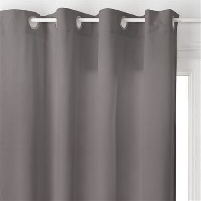 Atmosphera - Rideau Lilou - 140 x 260 cm - Gris foncé - LILOU Gris foncé - Publicité Atmosphera - Rideau Lilou - 140 x 260 cm - Gris foncé - LILOU Gris foncé - Publicité