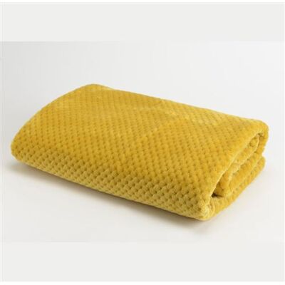 Non communiqué Plaid damier 170x240 moutarde - Amadeus - Jaune - Polyester Jaune - Publicité Non communiqué Plaid damier 170x240 moutarde - Amadeus - Jaune - Polyester Jaune - Publicité