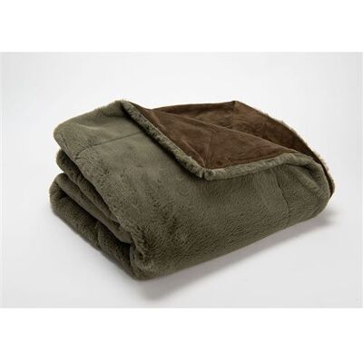 Amadeus - Plaid Luxe - Vert - 170x130 cm - Throw blanket - Publicité Amadeus - Plaid Luxe - Vert - 170x130 cm - Throw blanket - Publicité