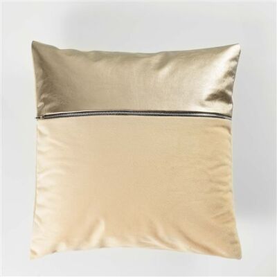 Douceur d'intérieur Housse de coussin 40 x 40 cm velours uni aston Or or - Publicité Douceur d'intérieur Housse de coussin 40 x 40 cm velours uni aston Or or - Publicité