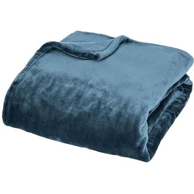 Non communiqué Atmosphera Créateur d'intérieur - Plaid en Flanelle "Cuddly" 130x180cm Bleu Égéen Bleu - Publicité Non communiqué Atmosphera Créateur d'intérieur - Plaid en Flanelle "Cuddly" 130x180cm Bleu Égéen Bleu - Publicité