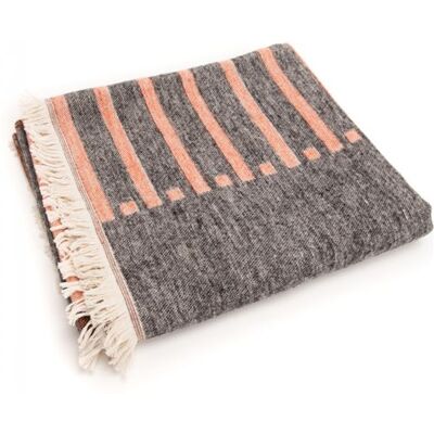 Alice - Maxence - Orange - 130x170 cm - Throw blanket - Publicité Alice - Maxence - Orange - 130x170 cm - Throw blanket - Publicité