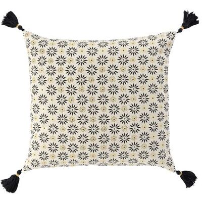Non communiqué Housse coussin pompons 40 x 40 cm coton imprimé or Floreor Imprimé - Publicité Non communiqué Housse coussin pompons 40 x 40 cm coton imprimé or Floreor Imprimé - Publicité