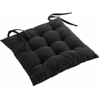 Non communiqué Coussin de Chaise "Mistral" 40x40cm Anthracite Gris - Publicité Non communiqué Coussin de Chaise "Mistral" 40x40cm Anthracite Gris - Publicité