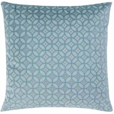 Non communiqué Housse de Coussin Déco "Kansas" 40x40cm Bleu Bleu - Publicité Non communiqué Housse de Coussin Déco "Kansas" 40x40cm Bleu Bleu - Publicité
