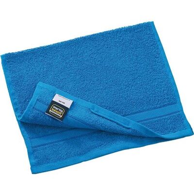 Myrtle Beach Serviette d'invité - éponge - MB436 - bleu atlantique Bleu - Publicité Myrtle Beach Serviette d'invité - éponge - MB436 - bleu atlantique Bleu - Publicité
