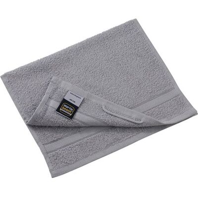 Myrtle Beach Serviette d'invité - éponge - MB436 - gris argent Gris argent - Publicité Myrtle Beach Serviette d'invité - éponge - MB436 - gris argent Gris argent - Publicité