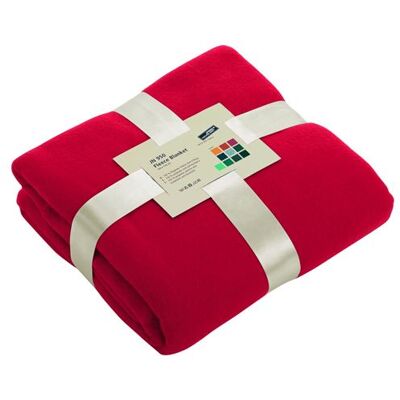 James & Nicholson Plaid couverture polaire 130 x 170 - JN950 - rouge - taille:unique Rouge - Publicité James & Nicholson Plaid couverture polaire 130 x 170 - JN950 - rouge - taille:unique Rouge - Publicité