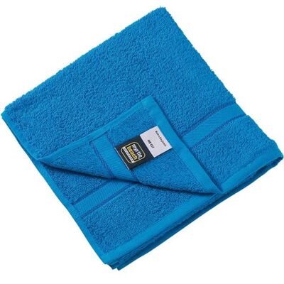 Myrtle Beach Serviette de toilette - éponge - MB437 - bleu atlantique Bleu - Publicité Myrtle Beach Serviette de toilette - éponge - MB437 - bleu atlantique Bleu - Publicité