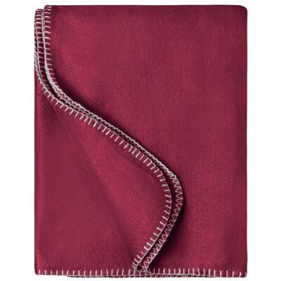 James & Nicholson Plaid couverture polaire bords droits - JN1901 - rouge bordeau Rouge - Publicité James & Nicholson Plaid couverture polaire bords droits - JN1901 - rouge bordeau Rouge - Publicité