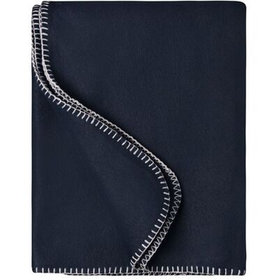 James & Nicholson Plaid couverture polaire bords droits - JN1901 - bleu marine Bleu - Publicité James & Nicholson Plaid couverture polaire bords droits - JN1901 - bleu marine Bleu - Publicité