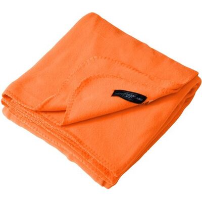 James & Nicholson Plaid couverture polaire 2 en 1 - JN900 - orange Orange - Publicité James & Nicholson Plaid couverture polaire 2 en 1 - JN900 - orange Orange - Publicité