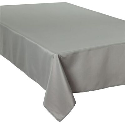 Atmosphera - Nappe anti-taches - 150 x 300 cm - Gris Gris - Publicité Atmosphera - Nappe anti-taches - 150 x 300 cm - Gris Gris - Publicité