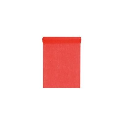 SANTEX Chemin De Table Uni En Tissu Non Tisse Rouge - Publicité SANTEX Chemin De Table Uni En Tissu Non Tisse Rouge - Publicité