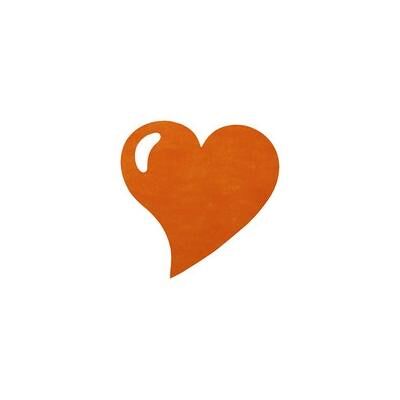 SANTEX Set De Table Coeur Tissu Intissé Orange - Publicité SANTEX Set De Table Coeur Tissu Intissé Orange - Publicité