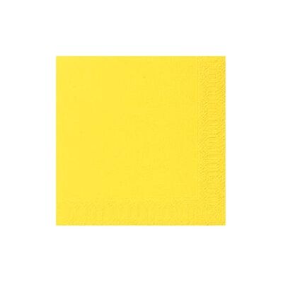 Duni serviette 33x33 3 plis x 20 jaune Jaune - Publicité Duni serviette 33x33 3 plis x 20 jaune Jaune - Publicité