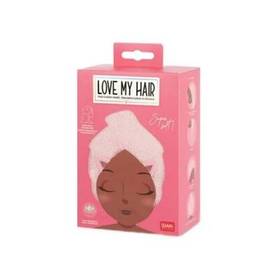 LEGAMI LOVE MY HAIR HAIR TURBAN TOWEL KITTY - Publicité LEGAMI LOVE MY HAIR HAIR TURBAN TOWEL KITTY - Publicité