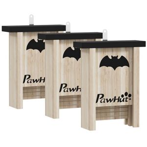 Non communiqué Nichoir à chauves-souris - lot de 3 - dim. 18L x 6l x 22H cm - bois sapin naturel noir Noir - Publicité Non communiqué Nichoir à chauves-souris - lot de 3 - dim. 18L x 6l x 22H cm - bois sapin naturel noir Noir - Publicité