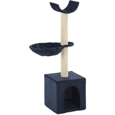Arbre à chat vidaXL avec posts en sisal 105 cm bleu - Publicité Arbre à chat vidaXL avec posts en sisal 105 cm bleu - Publicité