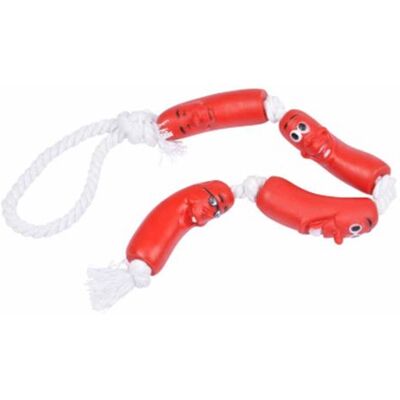 L3C Jouet pour Chien "Chaîne de Saucisses" 7cm Rouge Rouge - Publicité L3C Jouet pour Chien "Chaîne de Saucisses" 7cm Rouge Rouge - Publicité