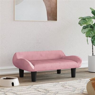 Lit pour chiens en velours rose Vidaxl - Petit, 70x40x24 cm - Publicité Lit pour chiens en velours rose Vidaxl - Petit, 70x40x24 cm - Publicité