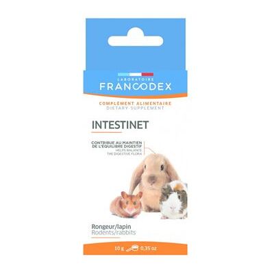 FRANCODEX Intestinet 10 g complément alimentaire pour rongeur et lapin. voir la photo - Publicité FRANCODEX Intestinet 10 g complément alimentaire pour rongeur et lapin. voir la photo - Publicité