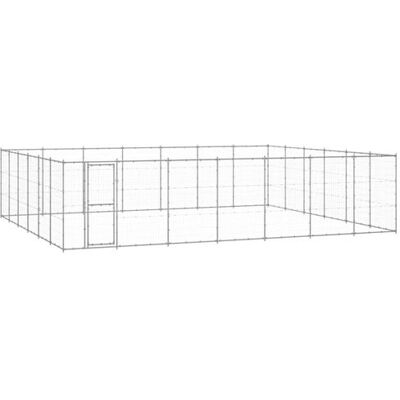 vidaXL Enclos extérieur en acier galvanisé 50,82 m² - Cage pour chien - Publicité vidaXL Enclos extérieur en acier galvanisé 50,82 m² - Cage pour chien - Publicité