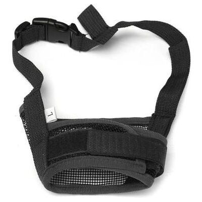 Tempsa Réglable Chien Mesh Muselière Masque Museau Nylon à Bouche Anti Aboiement Morsure Sécurité à Chiot Puppy Noir L Noir - Publicité Tempsa Réglable Chien Mesh Muselière Masque Museau Nylon à Bouche Anti Aboiement Morsure Sécurité à Chiot Puppy Noir L Noir - Publicité