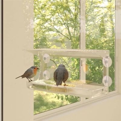 Nourrisseurs d'oiseaux pour fenêtres vidaXL - Mangeoires - Publicité Nourrisseurs d'oiseaux pour fenêtres vidaXL - Mangeoires - Publicité