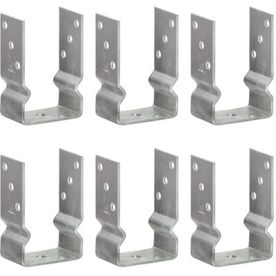 Non communiqué Piquets de clôture 6 pcs Argenté 9x6x15 cm Acier galvanisé argenté - Publicité Non communiqué Piquets de clôture 6 pcs Argenté 9x6x15 cm Acier galvanisé argenté - Publicité