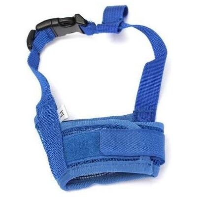 Tempsa Réglable Chien Mesh Muselière Masque Museau Nylon à Bouche Anti Aboiement Morsure Sécurité à Chiot Puppy Bleu M Bleu - Publicité Tempsa Réglable Chien Mesh Muselière Masque Museau Nylon à Bouche Anti Aboiement Morsure Sécurité à Chiot Puppy Bleu M Bleu - Publicité