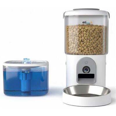Non communiqué Distributeur de croquettes et fontaine pour chat et petit chien Eziclean® Nutribot Cam+ Ultra (3L/5L) blanc - Publicité Non communiqué Distributeur de croquettes et fontaine pour chat et petit chien Eziclean® Nutribot Cam+ Ultra (3L/5L) blanc - Publicité