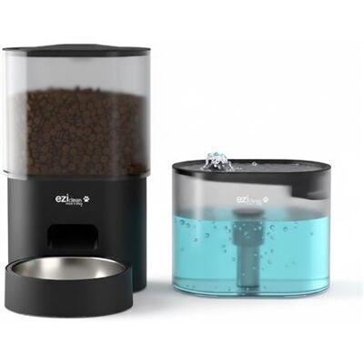 Non communiqué Distributeur de croquettes et fontaine pour chat et petit chien Eziclean® Nutribot Connect Ultra (3,5L/3L) noir - Publicité Non communiqué Distributeur de croquettes et fontaine pour chat et petit chien Eziclean® Nutribot Connect Ultra (3,5L/3L) noir - Publicité