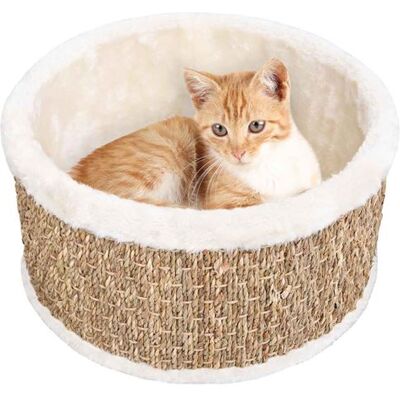 vidaXL Panier rond pour chats 36 cm Herbe marine - Panier pour chats - Publicité vidaXL Panier rond pour chats 36 cm Herbe marine - Panier pour chats - Publicité