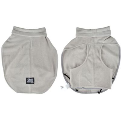 Non communiqué Veste Polaire Chien "Frileux" 35cm Gris Clair Gris - Publicité Non communiqué Veste Polaire Chien "Frileux" 35cm Gris Clair Gris - Publicité