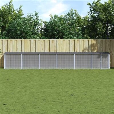 Poulailler avec toit anthracite 603x98x90 cm - Cage à poules - Publicité Poulailler avec toit anthracite 603x98x90 cm - Cage à poules - Publicité