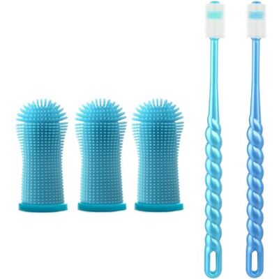 Non communiqué Lot de 5 Brosse a Dent Chien 360° Brosses à Doigts Générique pour Chien et Chat, Rafraîchit l'Haleine & Élimine la Plaque Dentaire - Publicité Non communiqué Lot de 5 Brosse a Dent Chien 360° Brosses à Doigts Générique pour Chien et Chat, Rafraîchit l'Haleine & Élimine la Plaque Dentaire - Publicité