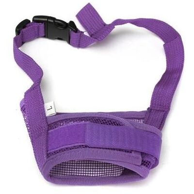 Tempsa Réglable Chien Mesh Muselière Masque Museau Nylon à Bouche Anti Aboiement Morsure Sécurité à Chiot Puppy Violet L - Publicité Tempsa Réglable Chien Mesh Muselière Masque Museau Nylon à Bouche Anti Aboiement Morsure Sécurité à Chiot Puppy Violet L - Publicité