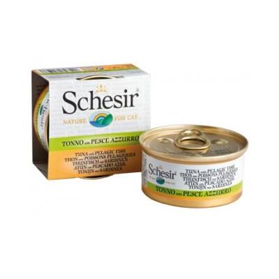 Nourriture humide pour chats Schesir - Thon & Sardines - 70g - Publicité Nourriture humide pour chats Schesir - Thon & Sardines - 70g - Publicité