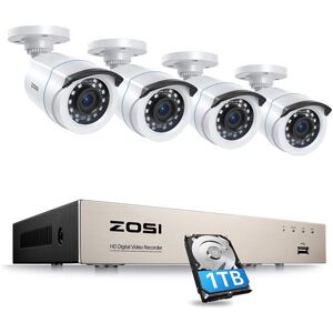 Non communiqué ZOSI 1080P 8CH H.265+ DVR Enregistreur avec 1TB Disque Dur et 4 Caméra Surveillance Extérieure 20M Vision Nocturne, Accès à Distance par Smartphone - Publicité