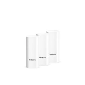 Pack de 3 détecteurs d'ouverture intelligents Netatmo pour portes et fenêtres Blanc Blanc - Publicité