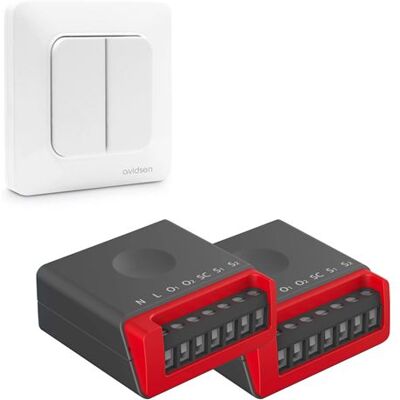 Non communiqué Kit interrupteur double sans fil ET sans pile EnOcean avec module 2 voies - - Publicité Non communiqué Kit interrupteur double sans fil ET sans pile EnOcean avec module 2 voies - - Publicité