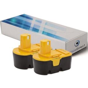 Lot de 2 batteries pour Ryobi CDL1802P4 perceuse sans fil 3000mAh 18V - Visiodirect - - Publicité Lot de 2 batteries pour Ryobi CDL1802P4 perceuse sans fil 3000mAh 18V - Visiodirect - - Publicité