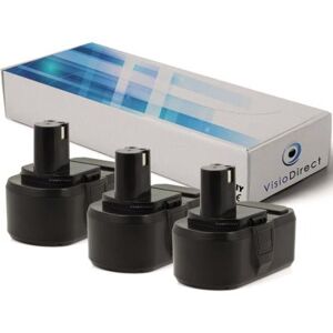 Lot de 3 batteries pour Ryobi CID-1803L perceuse visseuse 3000mAh 18V - Visiodirect - - Publicité Lot de 3 batteries pour Ryobi CID-1803L perceuse visseuse 3000mAh 18V - Visiodirect - - Publicité