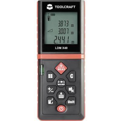 Toolcraft LDM X40 Télémètre Laser - Portée 40m - Publicité Toolcraft LDM X40 Télémètre Laser - Portée 40m - Publicité